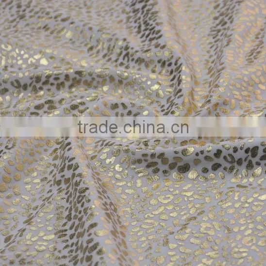 hot sale fashion printing silver sequin fabric