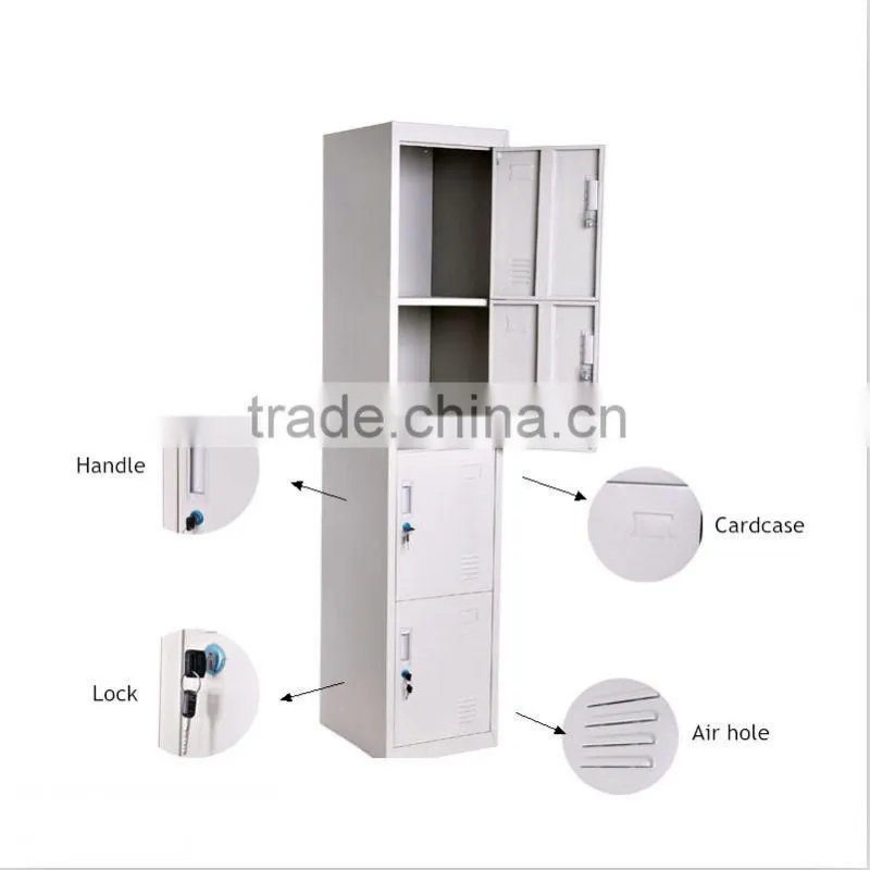 Cam lock knock down steel 5 tier locker