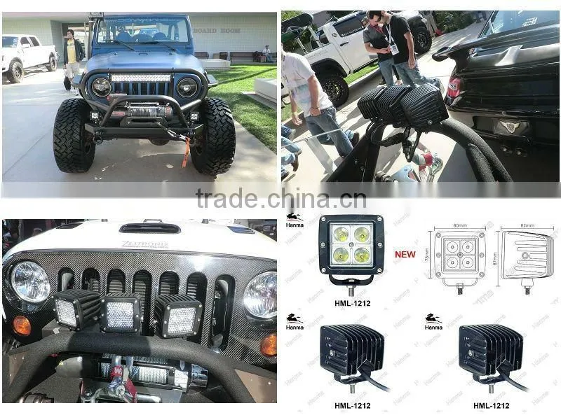 Super bright 12V/24V led lights, led driving lights for ATV/Trucks/Off-road/Construction/Mining IP67 waterproof