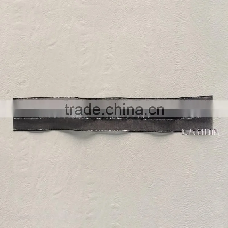 Customized transparent gauze yarn printed woven ribbon tape