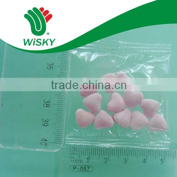 heart shaped pressed candy