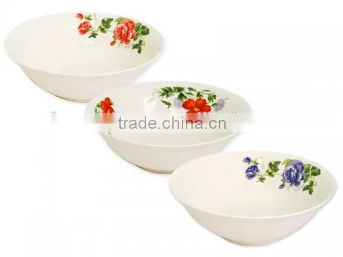 Super white rice bowl /cereal porcelain bowls 7" serving bowls