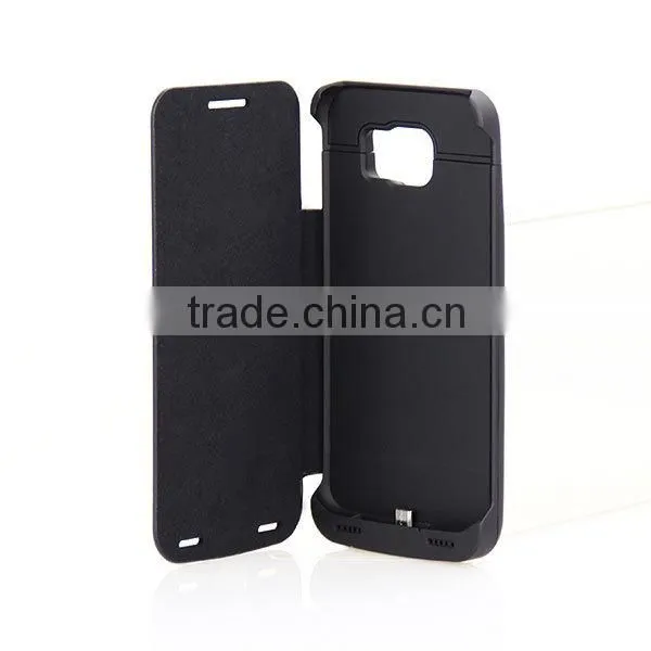 Rechargeable 4200mAh portable backup power bank battery charger case for smartphone s6