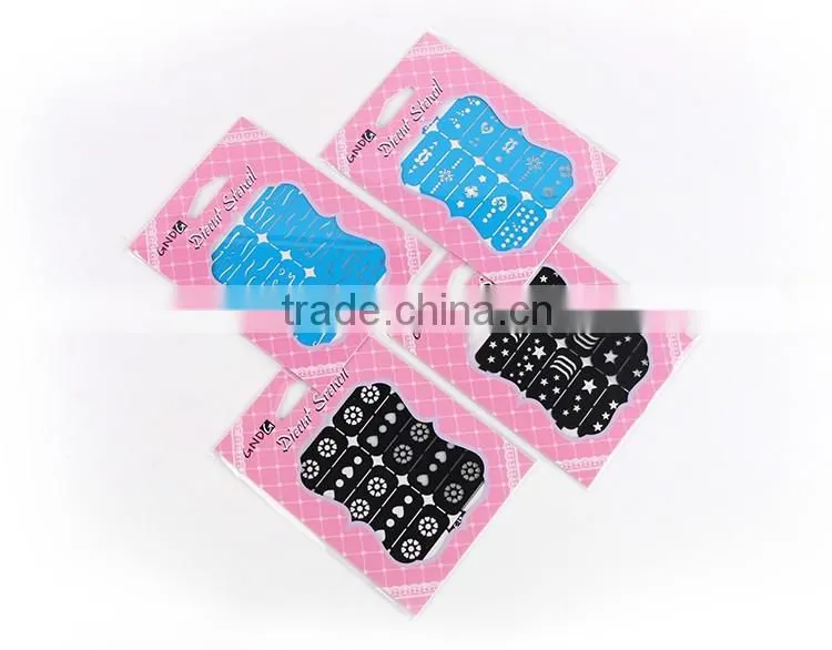 Laste Arrival Fashion DIY 3D Bule Black colors Nail art Decoration Nail art sticker Tips