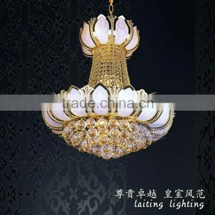 White Glass Pendant Lamp Crystal Ball Chandelier Lighting