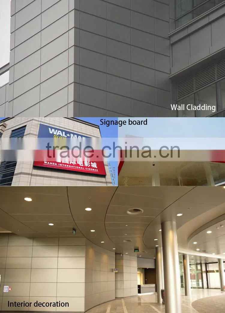 Greenbond fireproof coating wall paneling materials aluminum composite panel