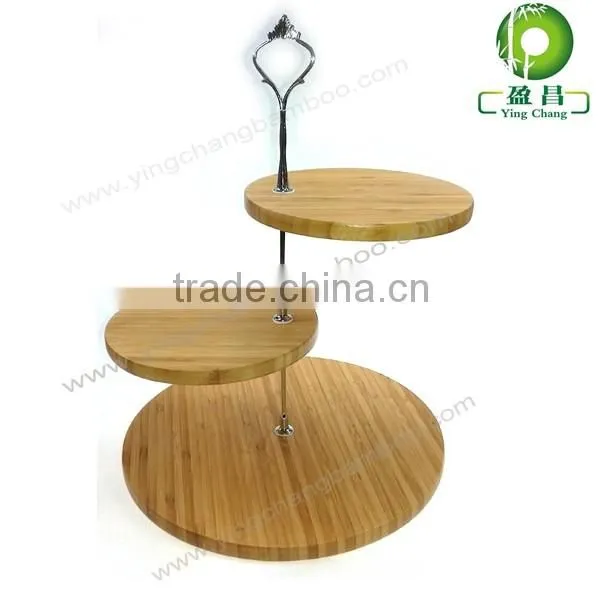 wooden hanging cake stand