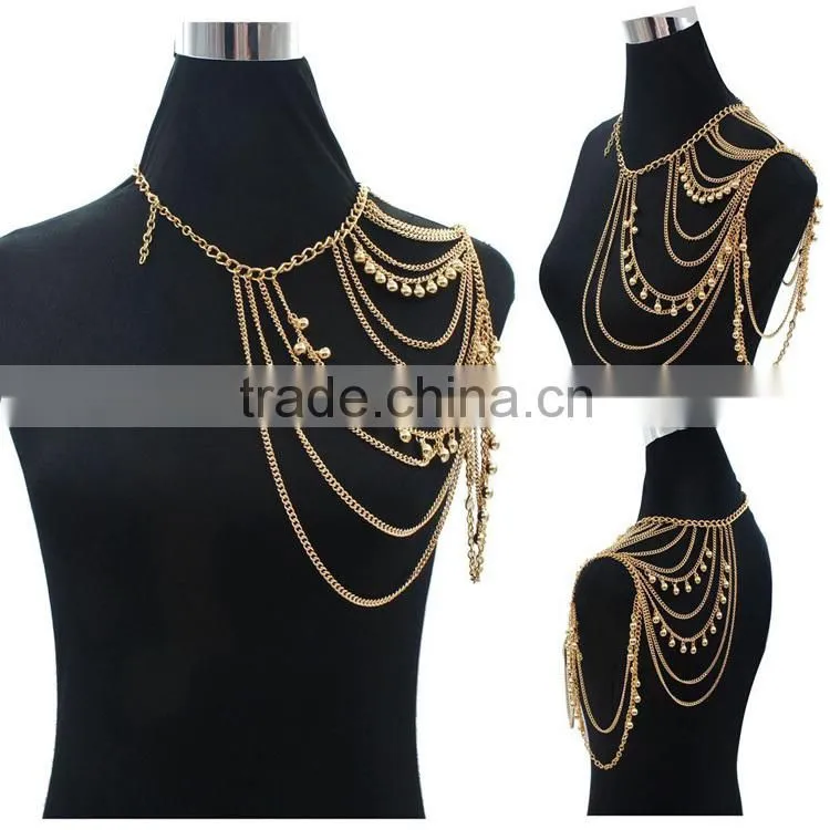 instock free sample women sexy body chain jewerly