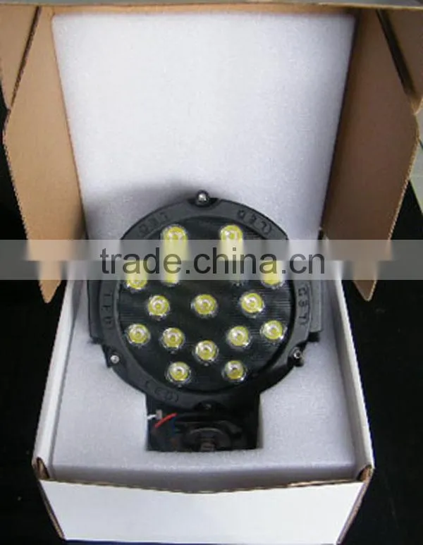 7inch 51w Red Round LED Work Light Spot Offroad fog Driving 4WD Boat UTE ATV SUV
