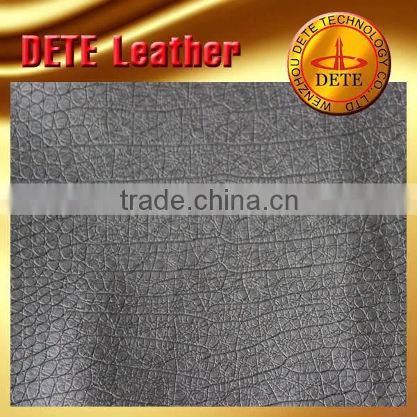 polish snake pu synthetic leather for clothes waterproof embossed leather knitted backing