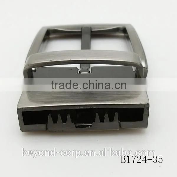 Formal reversible pin buckle for 35mm men's real leather belt