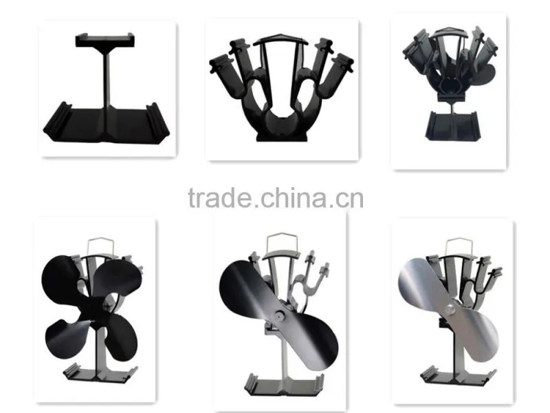 2 blades Eco stove fan heat powered stove fan