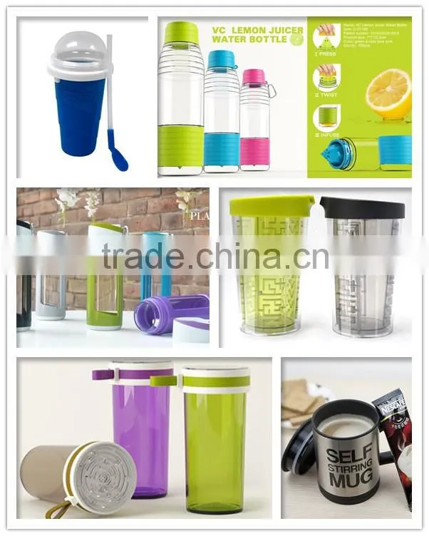 LED double wall tumbler / LED plastic tumbler / LED double wall plastic mason jar tumbler with straw