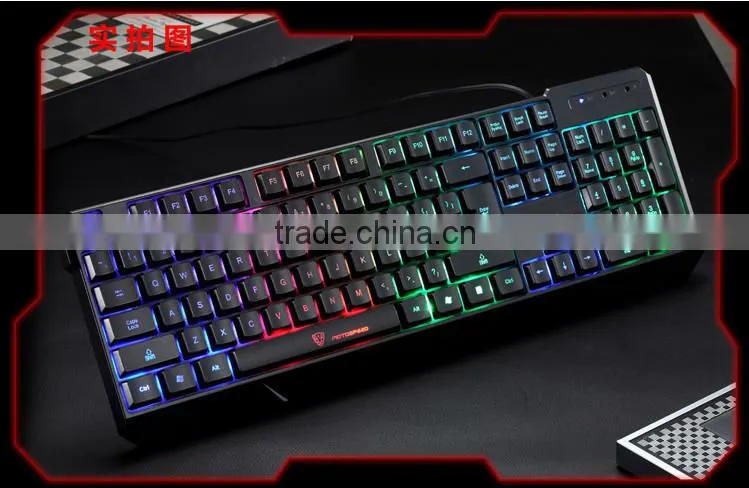 Gaming Keyboard with 7 colors backlight led