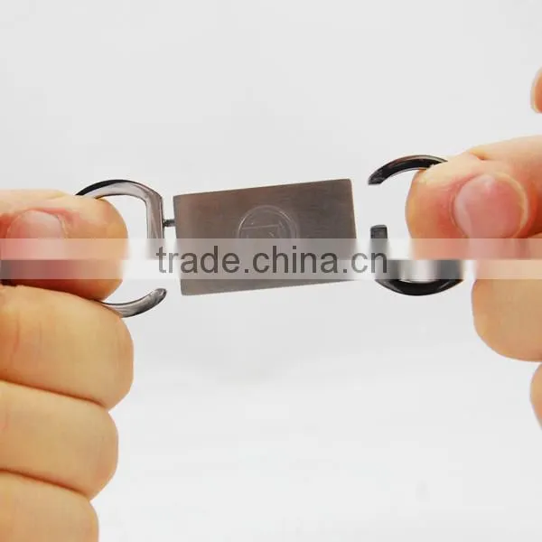 Factory Price wholesale Stainless steel custom rubber keyring &keychain