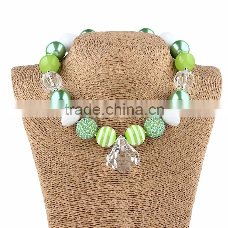 Stylish easy matching bead chunky adorable kids wear necklace + blacelet set
