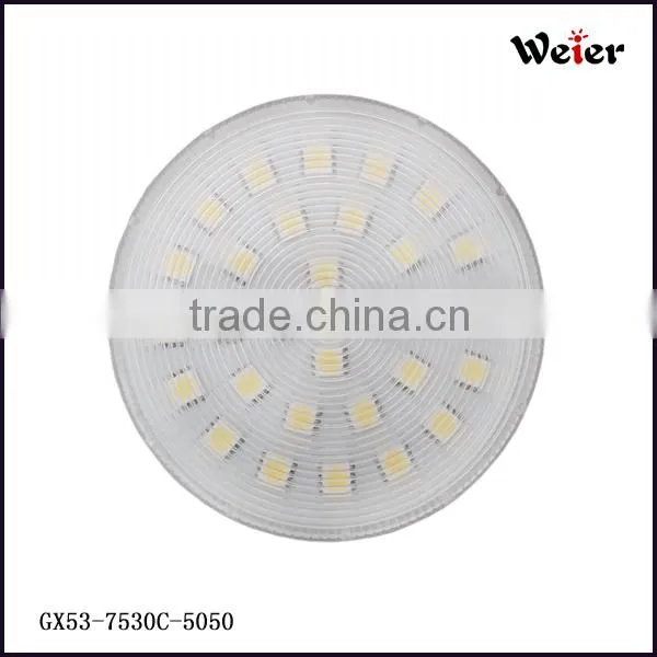AC230v 8W 2835 40smd 680lm CRI85 3000K GX53 led lamp
