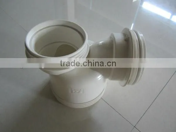 Plastic Belling Three-Way Tee With Thread Pipe Fitting Injection Mould/Collapsible Core