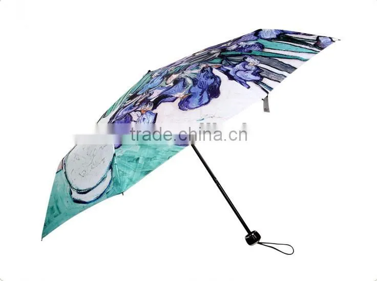 Creative Umbrella 2014 oil painting Hot Sale Promotion Folding Umbrella