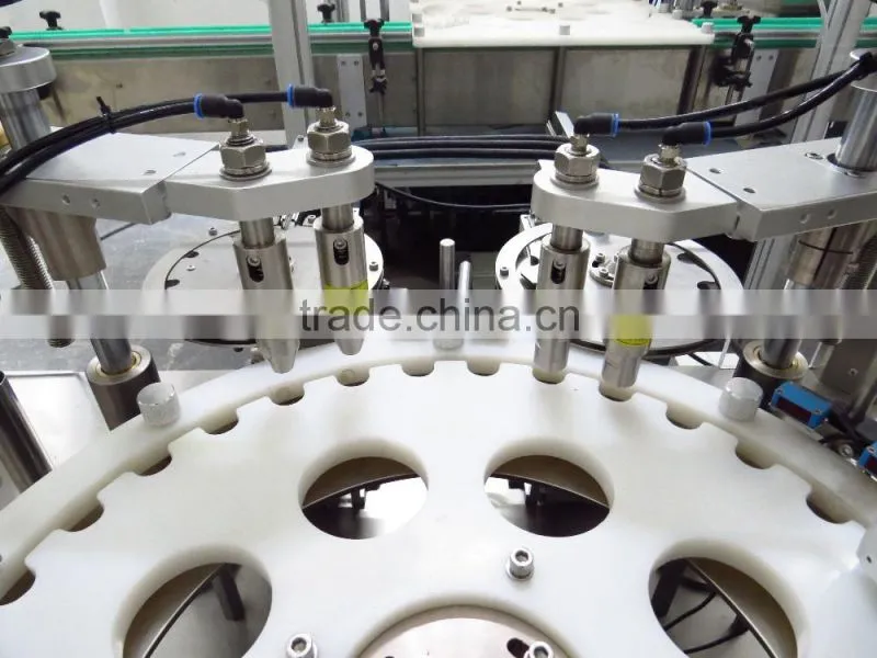 DTNX-60Y Mechanical Hand Duel Lines Eye Drop Filling, Plugging And Capping Machine