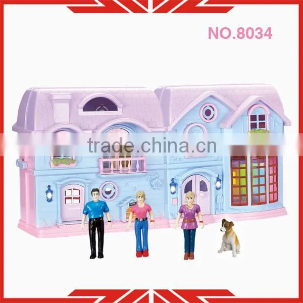 music villa play set 8034 with doorbell , light and pendant lamp