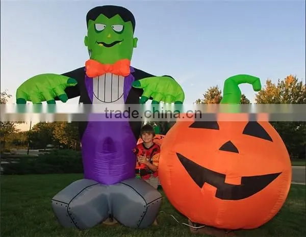Halloween pumpkin costume/attractive pumpkin model/ inflatable mascot for decoration