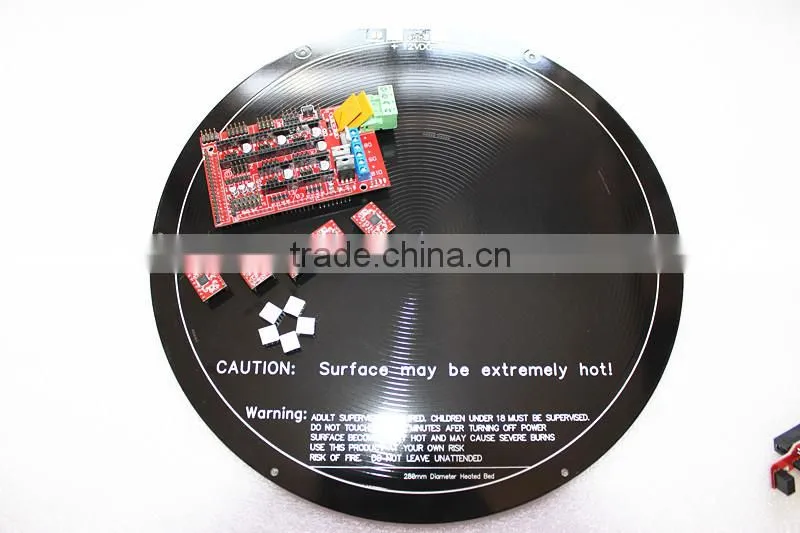 the newest products 3d printer delta Mega2560 5x A4988 round PCB heated bed LCD 2004 kit 3d printer reprap