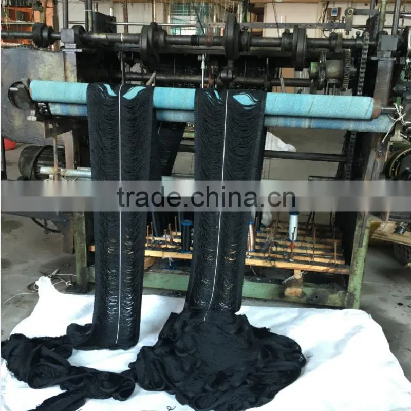 Polyester Yarn Tassel Fringe Trim For Garment , Trimming Of Home Textile