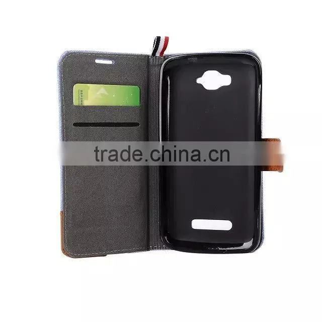 Hot Selling Wallet PU Leather Case Cover For Alcatel One Touch Pop c7