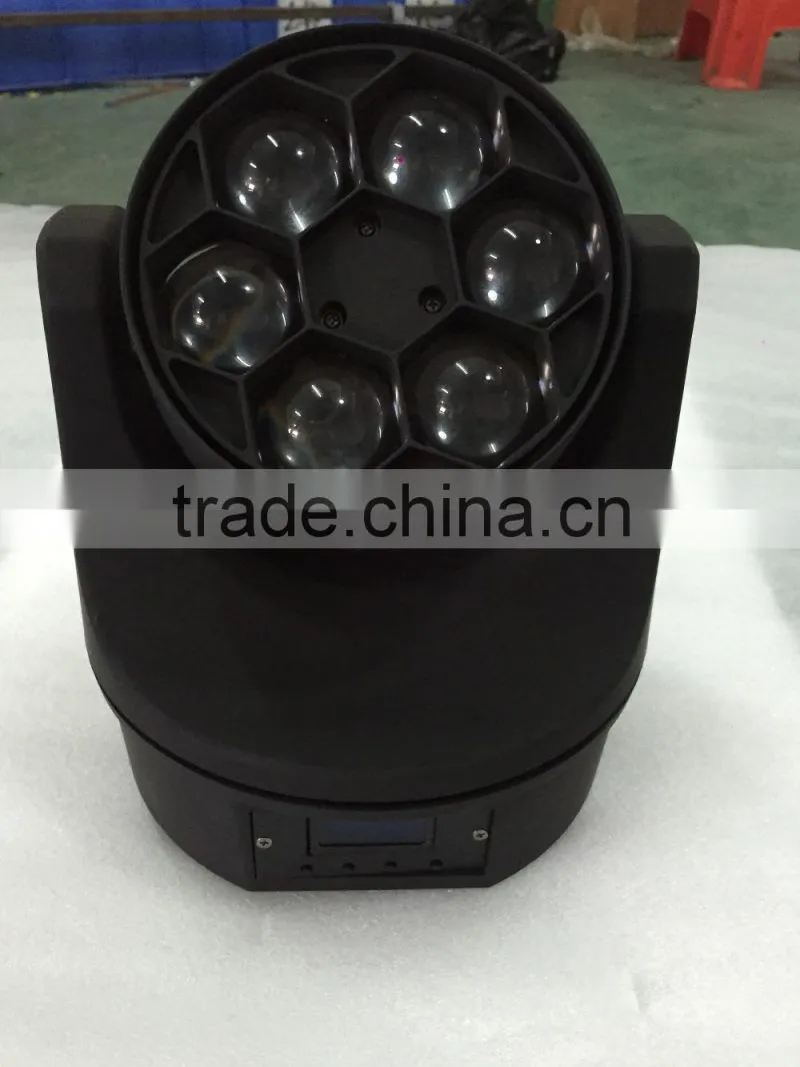 bee eyes beam moving head light 6 eyes 15w 4in1 beam light
