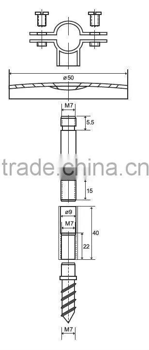 pipe clamp with serew