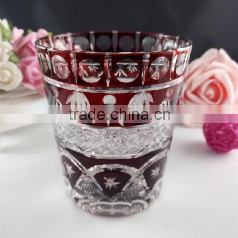 350ml beautiful crystal cup glass cup for wedding party and home