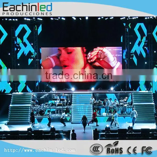 high resolution Indoor P10 stage video screen panel for rental