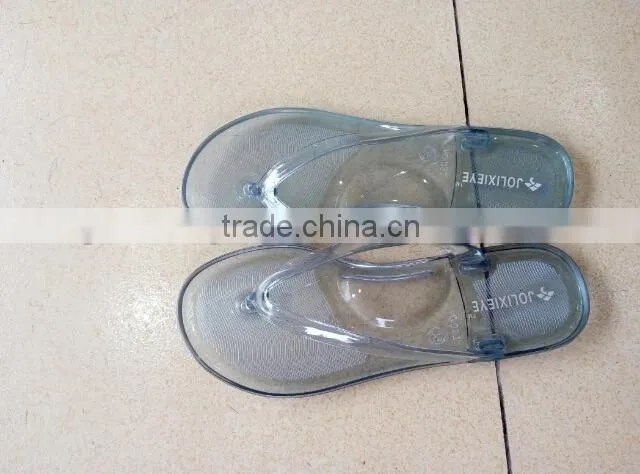2015 women summer flip flops casual sandals flats slippers beach sandals transparent clear flip flops free shipping
