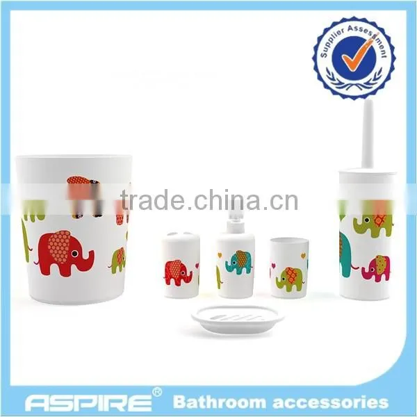 Wholesale Printed Plastic bathroom set
