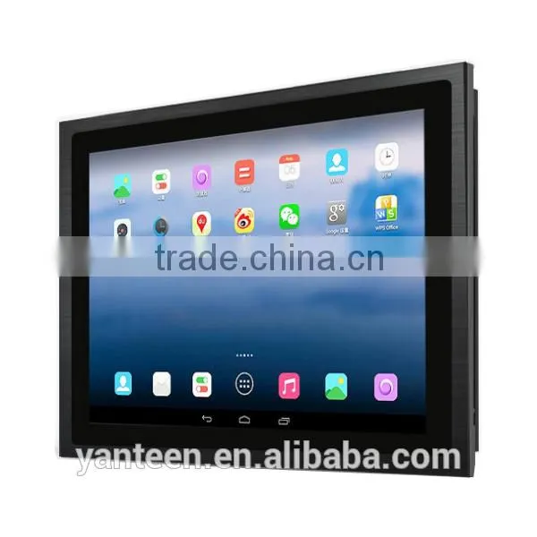 True flat seamless 12.1inch android industrial panel pc with energy-saving low power consumption