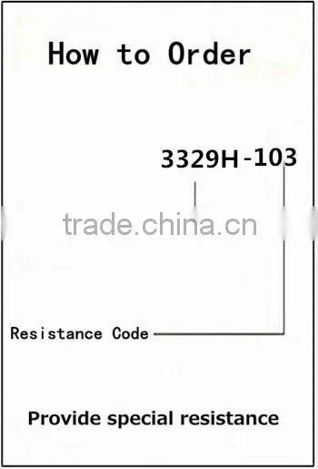 Ceramic high resistance 505 5M potentiometer 3329H-1