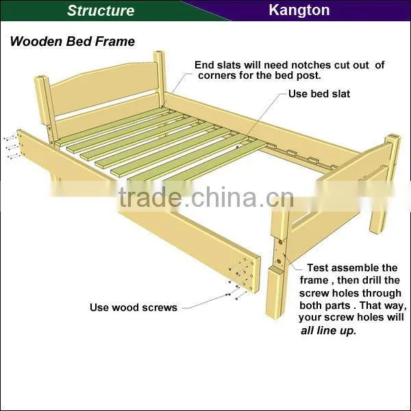 Extra strong bed frame