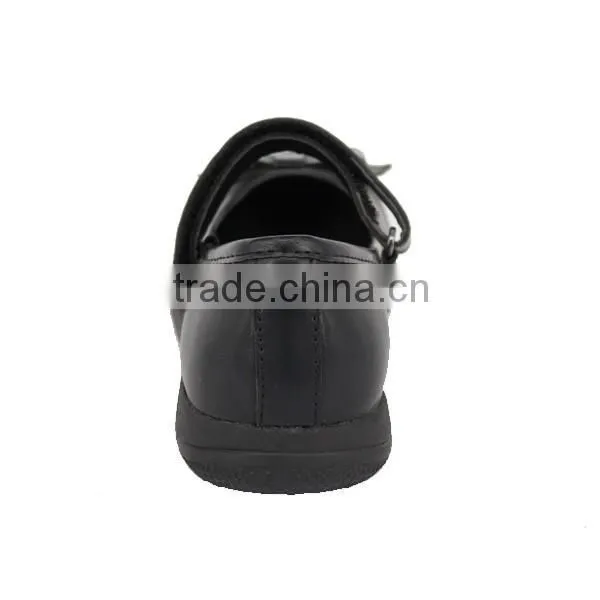 New Style Girls Classic Black Flat Bowknot School Mary Jane Shoes