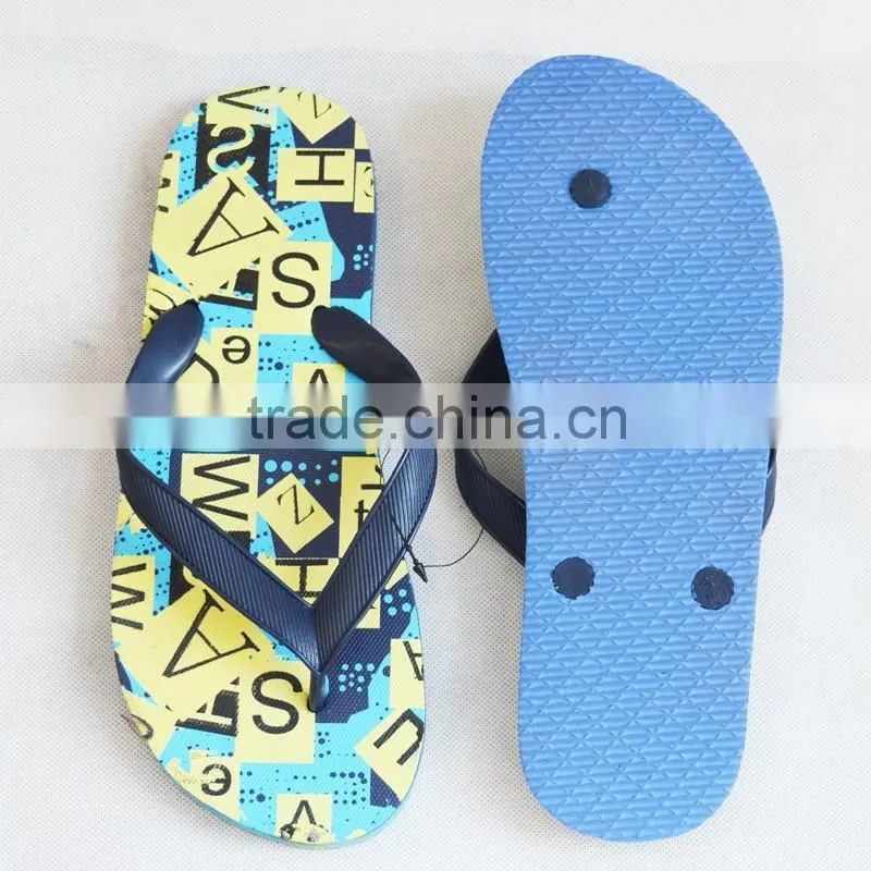 2016 new arrival EVA boys flip flops beach slippers