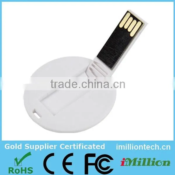 Bargaining Round Slim Card Jump Drive with printing