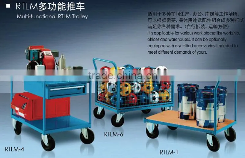 China factory iso metal trolley with mesh, mesh trolley , mobile mesh box