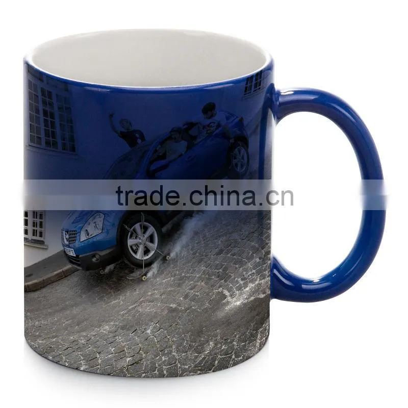 hot water color changing mug 11oz, changing color mugs