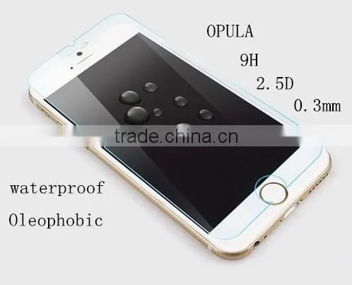Rounded edge 0.33mm factory wholesales 9H glass screen protector for iphone 6s