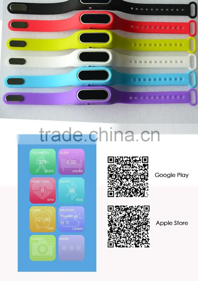 2016 new products heart rate monitor fitness band wirstband H3