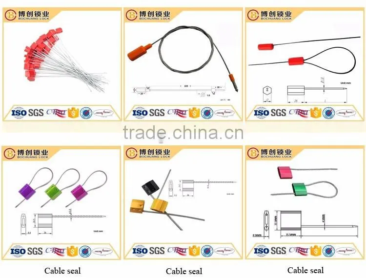 Metal Lock Head Gavanized Wire Cable Seal with 1.8mm Diameter