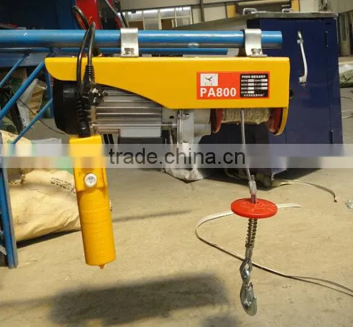 2014 promotion wire rope small electric winch electric hoist crane
