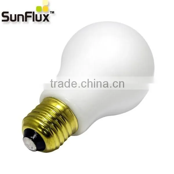 2.2w glass lamp body material milky g60 led bulb 360 degree
