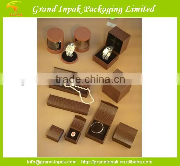 Cardboard watch earring necklace jewelry gift box