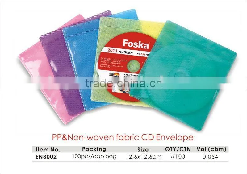 Good Quality Different Colors PVC 80 CD Bag